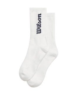 Wilson Tennis Sock Crew Logo White Men's - 1 Pair