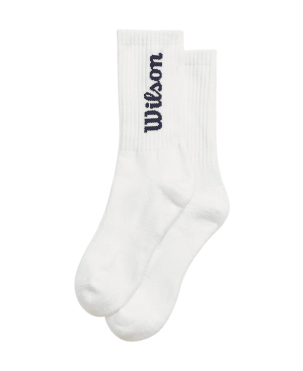 Wilson Tennissocke Crew Logo weiss Herren - 1 Paar