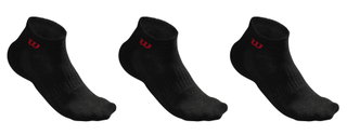 Wilson Tennissocken Quarter schwarz Herren - 3 Paar