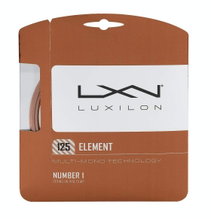 Besaitung mit Tennissaite Luxilon Element (Haltbarkeit+Touch) bronze