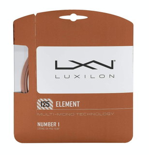 Luxilon Tennissaite Element (Haltbarkeit+Touch) bronzebraun 12m Set