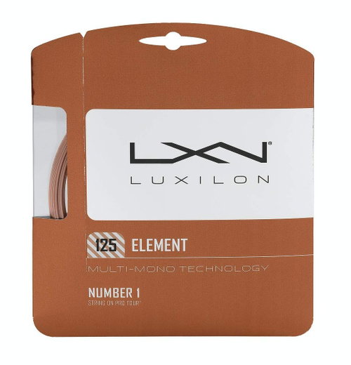 Luxilon Tennissaite Element (Haltbarkeit+Touch) bronzebraun 12m Set