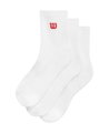 Wilson Tennissocken Quarter Logo weiss Herren - 3 Paar