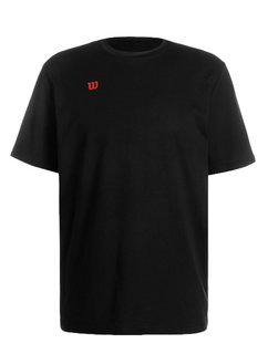 Wilson Sport-Shirt Fundamentals Cotton (Baumwolle) kurzarm schwarz Damen