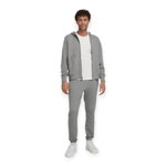 Wilson Training Jacket Team Zip Hoodie (with hood, cotton) grey men's