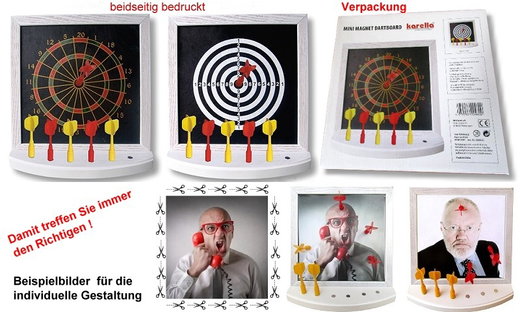 Winmau Mini Dartscheibe - Magnetdartscheibe inkl. 6 Magnetdarts