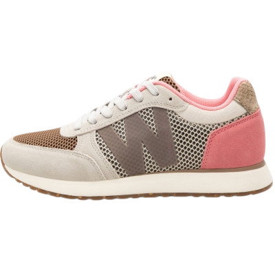 Woden Sneaker Ronja Icon (Veloursleder/Mesh) grau/pink Damen