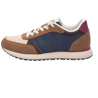 Woden Sneaker Ronja (Leder/Textil) braun/navyblau Damen