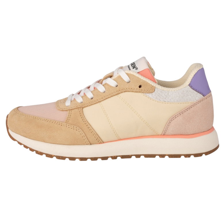 Woden Sneaker Ronja (skóra/tekstylia) kremowy/wielokolorowy damski