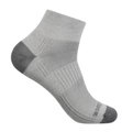 Wrightsock Sportsocken Quarter Coolmesh II (dünn, atmungsaktiv, bequem) titaniumgrau - 1 Paar