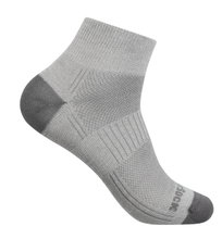 Wrightsock Sports Socks Quarter Coolmesh II (thin, breathable, comfortable) titanium grey - 1 pair