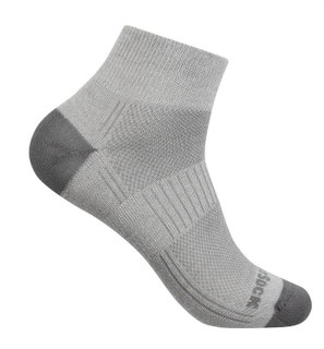 Wrightsock Sportsocken Quarter Coolmesh II (dünn, atmungsaktiv, bequem) titaniumgrau - 1 Paar