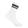 Wrightsock Tennissocke Crew Stride (wadenhoch, mitteldick, Anti-Blasen-Socke) weiss/schwarz - 1 Paar