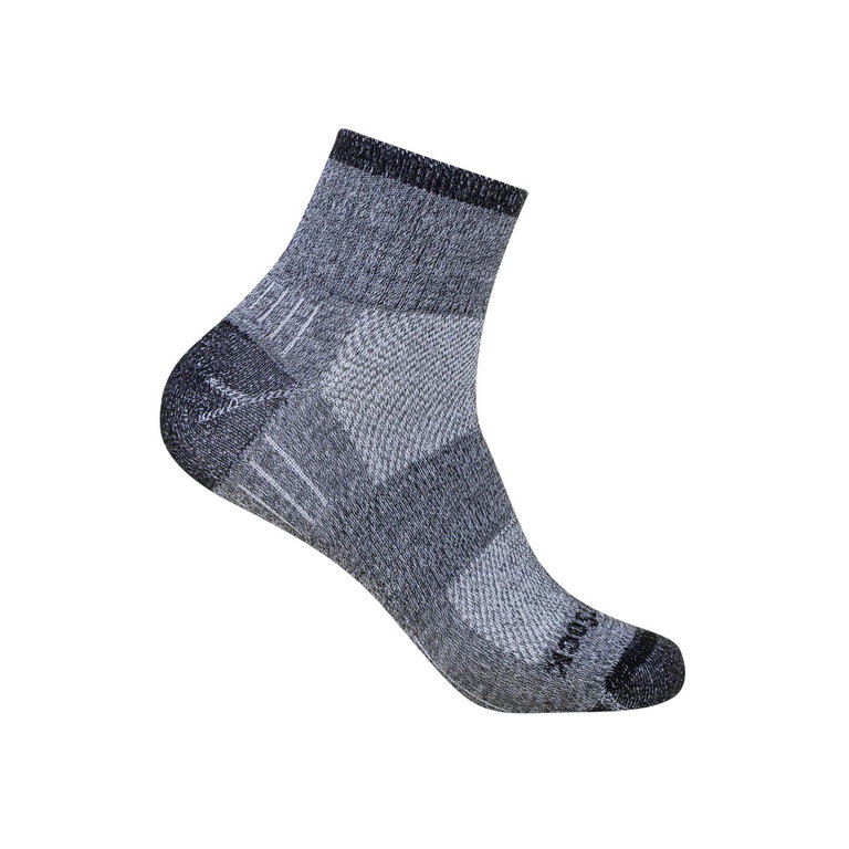 Wrightsock Wandersocke Quarter Escape (extra Frottee-Polsterung, knöchelhoch, mitteldick) schwarz/twist - 1 Paar