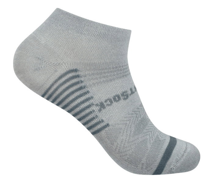 Wrightsock Sportsocken Sneaker Coolmesh II (dünn, atmungsaktiv, bequem) grau - 1 Paar