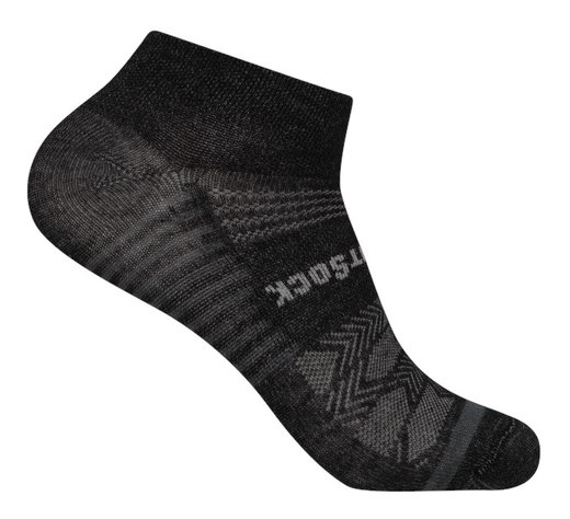 Wrightsock Sportsocken Sneaker Coolmesh II (dünn, atmungsaktiv, bequem) schwarz/grau - 1 Paar