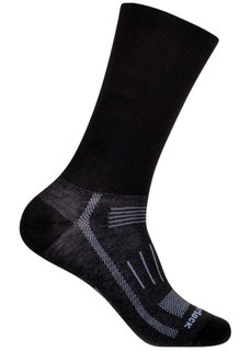 Wrightsock Wandersocke Endurance Crew Plus (wadenhoch, Anti-Blasen-Socke) schwarz - 1 Paar
