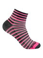 Wrightsock Sportsocken Quarter Coolmesh II (dünn, atmungsaktiv, bequem) pink/schwarz/weiss - 1 Paar