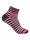Wrightsock Sportsocken Quarter Coolmesh II (dünn, atmungsaktiv, bequem) pink/schwarz/weiss - 1 Paar