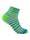 Wrightsock Sportsocken Quarter Coolmesh II (dünn, atmungsaktiv, bequem) grün/blau/grau - 1 Paar