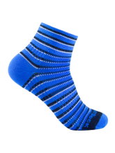 Skarpety sportowe Wrightsock Quarter Coolmesh II (cienkie, oddychające, wygodne) niebiesko/czarno/białe - 1 para