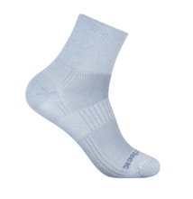 Wrightsock Sports Socks Quarter Plus Coolmesh II (thin, breathable, comfortable) light grey - 1 pair