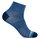 Wrightsock Sportsocken Quarter Coolmesh II (dünn, atmungsaktiv, bequem) seeblau/navyblau- 1 Paar