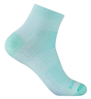 Wrightsock Sportsocken Quarter Coolmesh II (dünn, atmungsaktiv, bequem) hellgrün Damen - 1 Paar