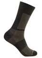Wrightsock Wandersocke Crew Merino Coolmesh II (dünn, Merinowolle) timberbraun - 1 Paar