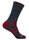 Wrightsock Wandersocke Crew Merino Escape (extra Frottee-Polsterung, mitteldick) grau/rot - 1 Paar
