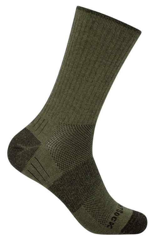 Wrightsock Wandersocke Crew Merino Escape (extra Frottee-Polsterung, mitteldick) grün - 1 Paar