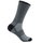 Wrightsock Wandersocke Crew Adventure (warm, gepolstertes Fußbett) grau/schwarz - 1 Paar