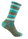 Wrightsock Wandersocke Crew Adventure (warm, gepolstertes Fußbett) braun/tealblau - 1 Paar