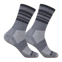 Wrightsock Wandersocke Crew Escape (extra Frottee-Polsterung, mitteldick) ashgrau - 1 Paar