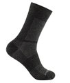 Wrightsock Wandersocke Crew Merino Coolmesh II (dünn, Merinowolle) grau/schwarz - 1 Paar