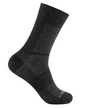 Wrightsock Skarpetki wędrowne Crew Merino Coolmesh II (cienkie, wełna merino) szare/czarne - 1 para