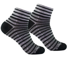 Wrightsock Skarpetki sportowe Quarter Coolmesh II (cienkie, oddychające, wygodne) szare/czarne - 1 para