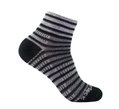 Wrightsock Sportsocken Quarter Coolmesh II (dünn, atmungsaktiv, bequem) grau/schwarz - 1 Paar