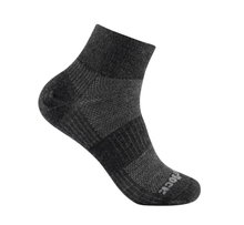 Wrightsock Skarpetki trekkingowe Quarter Merino Coolmesh II (cienkie, wełna merino) szare/czarne - 1 para