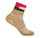 Wrightsock Sportsock Quarter Plus Stride Patterned Socks (ankle-high, medium thickness, anti-blister sock) desert brown - 1 pair