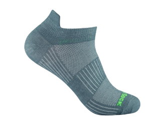 Wrightsock Sportsocken Sneaker Coolmesh II (mit Stabilisierungsfunktion) stahlgrau/blau - 1 Paar