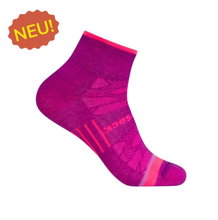 Wrightsock Sports Socks Quarter Coolmesh II (thin, breathable, comfortable) orchid - 1 pair