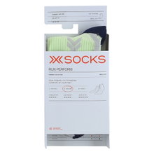Skarpety biegowe X-Socks Run Perform Ankle neo limonkowo-zielone/czarne męskie - 1 para