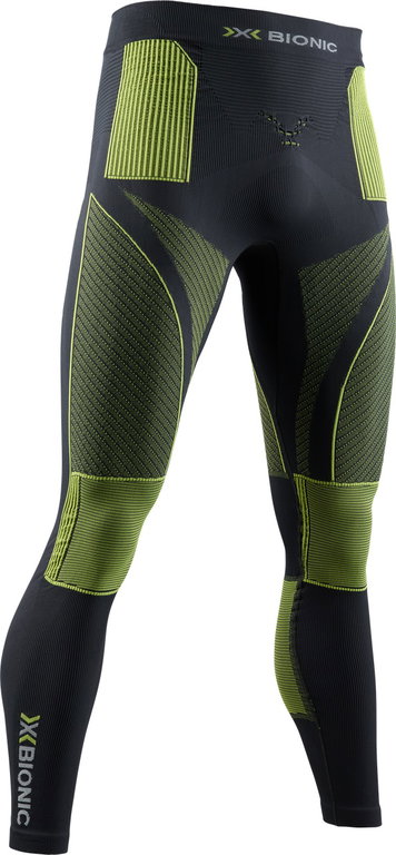 X-Bionic Funktionshose Pant Energy Accumulator 4.0 lang Unterwäsche charcoal/gelb Herren
