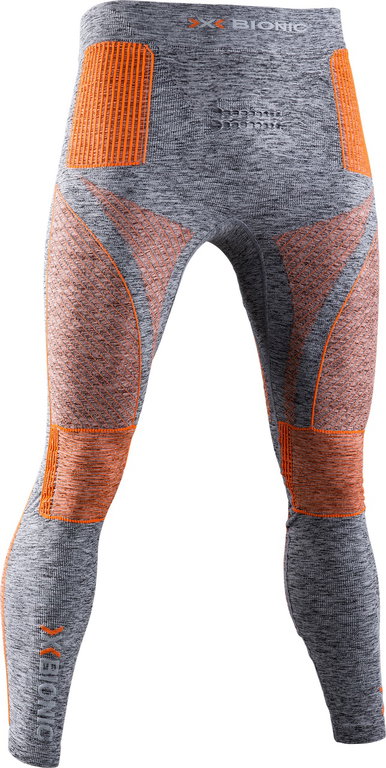 X-Bionic Funktionshose Energy Accumulator 4.0 Melange Pant Lang (Wintersport) grau/orange Herren