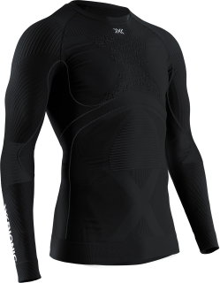 X-Bionic Funktions-Langarmshirt Rundhals Energy Accumulator 4.0 Unterwäsche schwarz/schwarz Herren