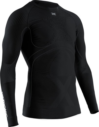 X-Bionic Funktions-Langarmshirt Rundhals Energy Accumulator 4.0 Unterwäsche schwarz/schwarz Herren