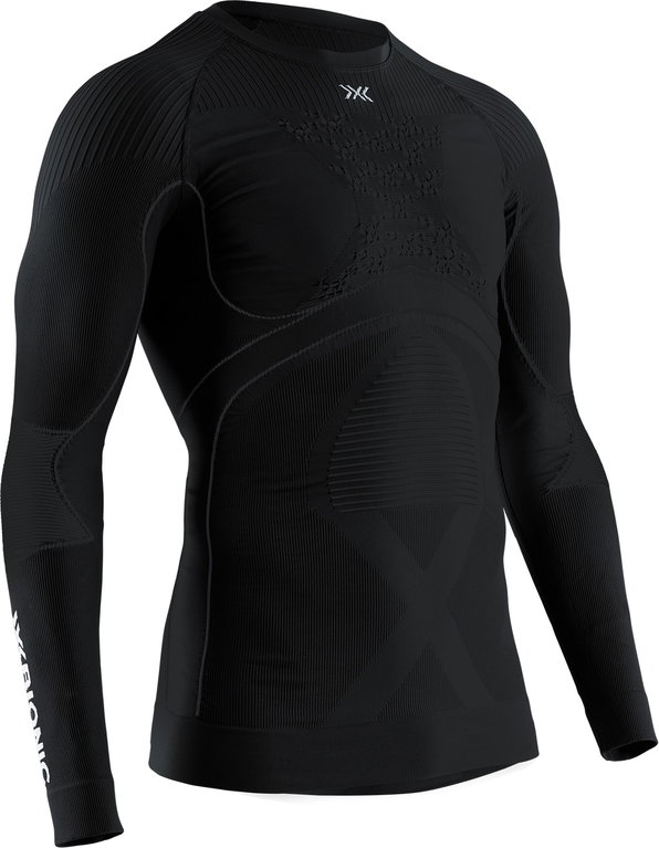 X-Bionic Funktions-Langarmshirt Rundhals Energy Accumulator 4.0 Unterwäsche schwarz/schwarz Herren