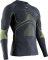 X-Bionic Funktions-Langarmshirt Rundhals Energy Accumulator 4.0 Unterwäsche charcoal/gelb Herren