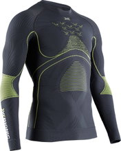 X-Bionic Functional Long Sleeve Round Neck Energy Accumulator 4.0 Underwear charcoal/yellow Men